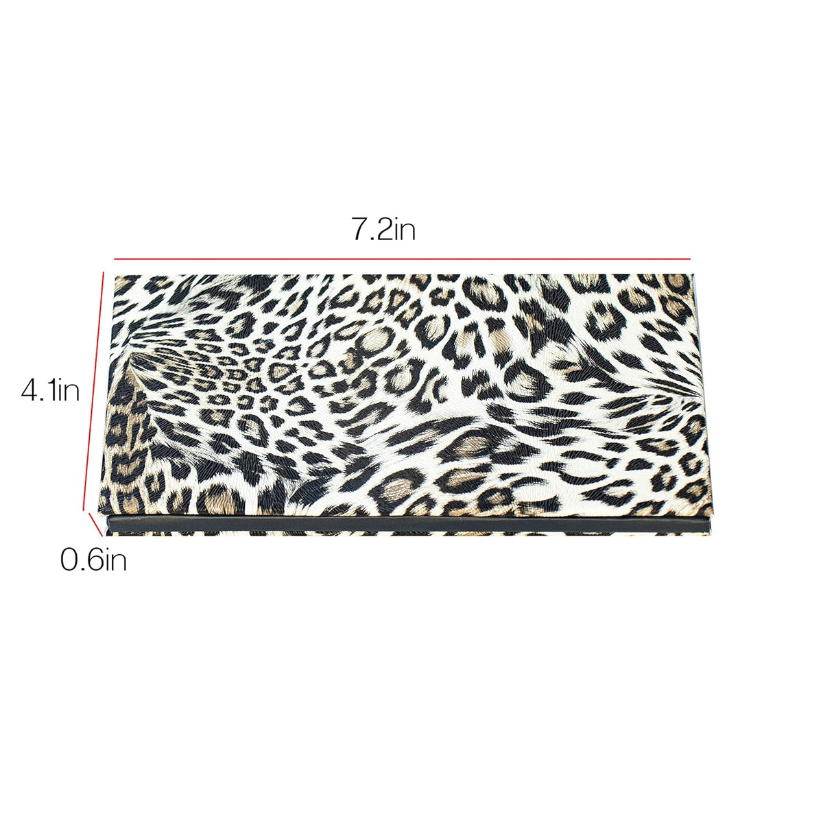 Mermaid Empty Magnetic Palette, Fish scale Empty Magnetic Palette for Highlighters Eyeshadows Lipstick Blush Powder Rectangle Large size (Leopard Grain)