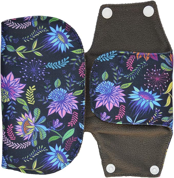 Washable Cloth Menstrual Pads/Mama Cloth/Reusable Sanitary Pads (Forest, 16 inch/Overnight)