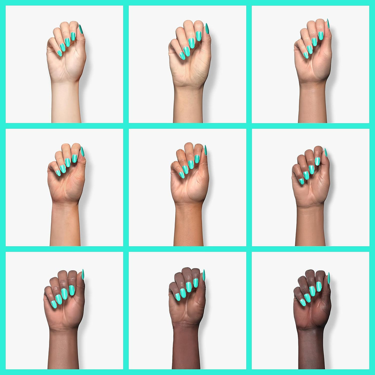 Beetles Gel Nail Polish Cascade Green Color Soak Off UV LED Nail Lamp Gel Polish 15 ml for All Season Gel Polish Nail Art Design Manicure Salon DIY Salon Gel