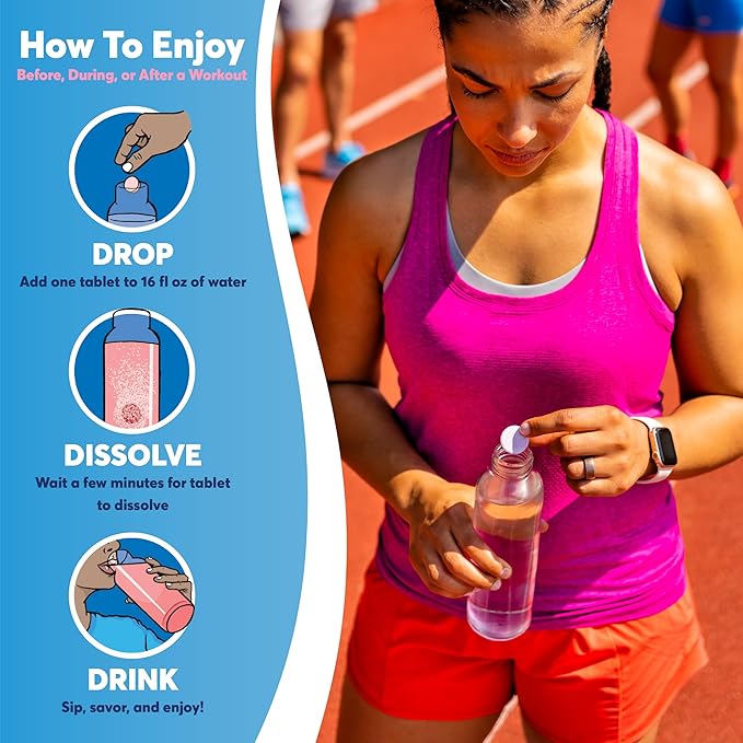 Nuun Immunity Electrolyte Tablets with Vitamin D, C, E, & A, Ginger, Elderberry, Magnesium & 4 Other Essential Electrolytes, Vegan, Blueberry Tangerine, 8 Pack (80 Servings Total)