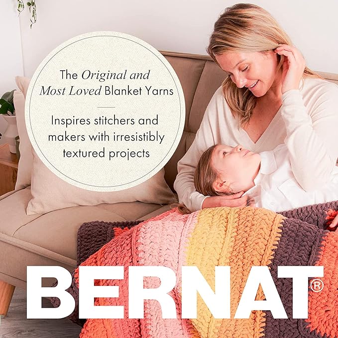 Bernat Blanket Extra Seaside Brights Yarn - 10 Pack of 300g/10.5oz - Polyester - 7 Jumbo - 97 Yards - Knitting/Crochet