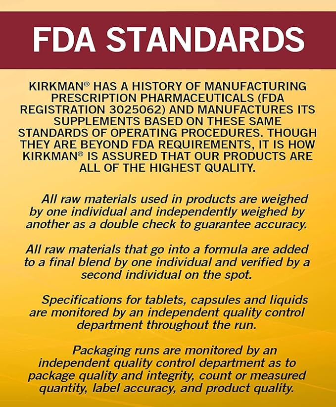 Kirkman - Children's Multivitamin & Mineral Chewable with 5-MTHF - 120 Capsules - Potent Broad-Spectrum Vitamin/Mineral Supplement - with Coenzyme Q-10 - Natural Mango Peach Flavor