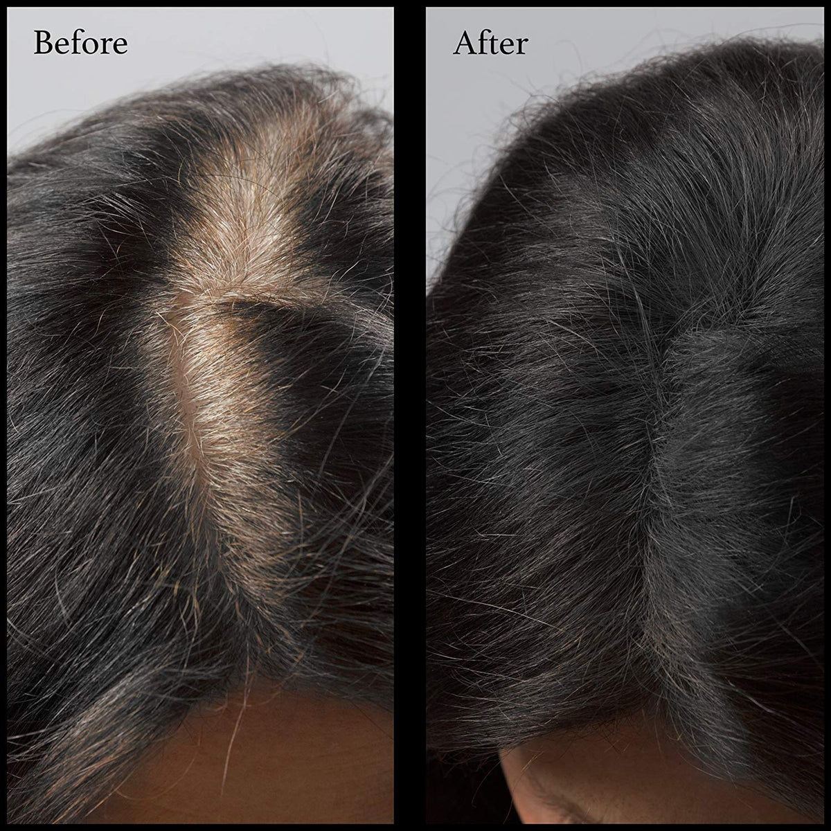 Hair Root Touch Up Powder - Black - Root Cover Up & Hairline Concealer - Longer-Lasting Power - 11 True-to-Nature Shades - Zero Fragrance, Talc or Parabens - With Brush
