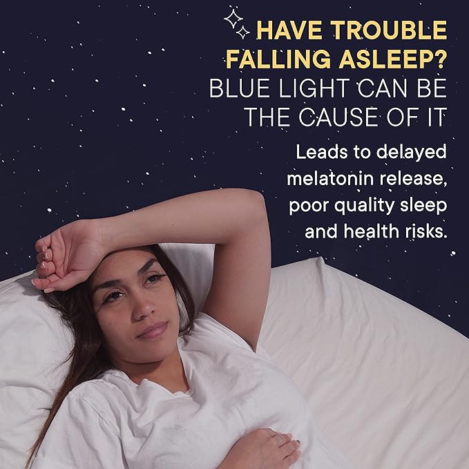 Sleep Aid Amber Light Bulbs I Blue Light Blocking Led Lights for Bedroom Soft Warm Light Bulbs I 7 Watts E26 Led Bulb 60 Watt (Equivalent) I Night Light Bulbs for Room Lamp, Bedroom Lights, Kids Room