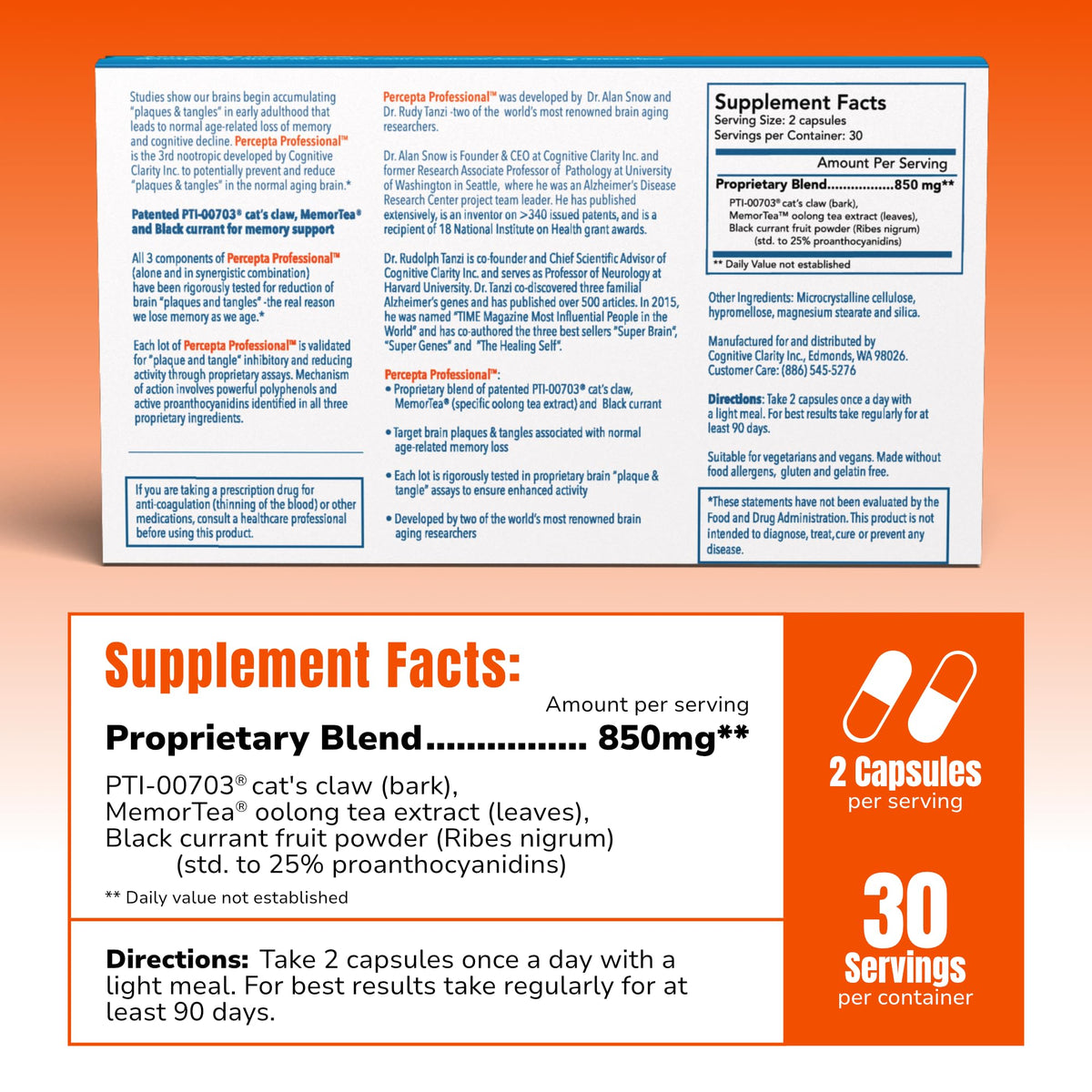 Percepta Professional Brain Supplement