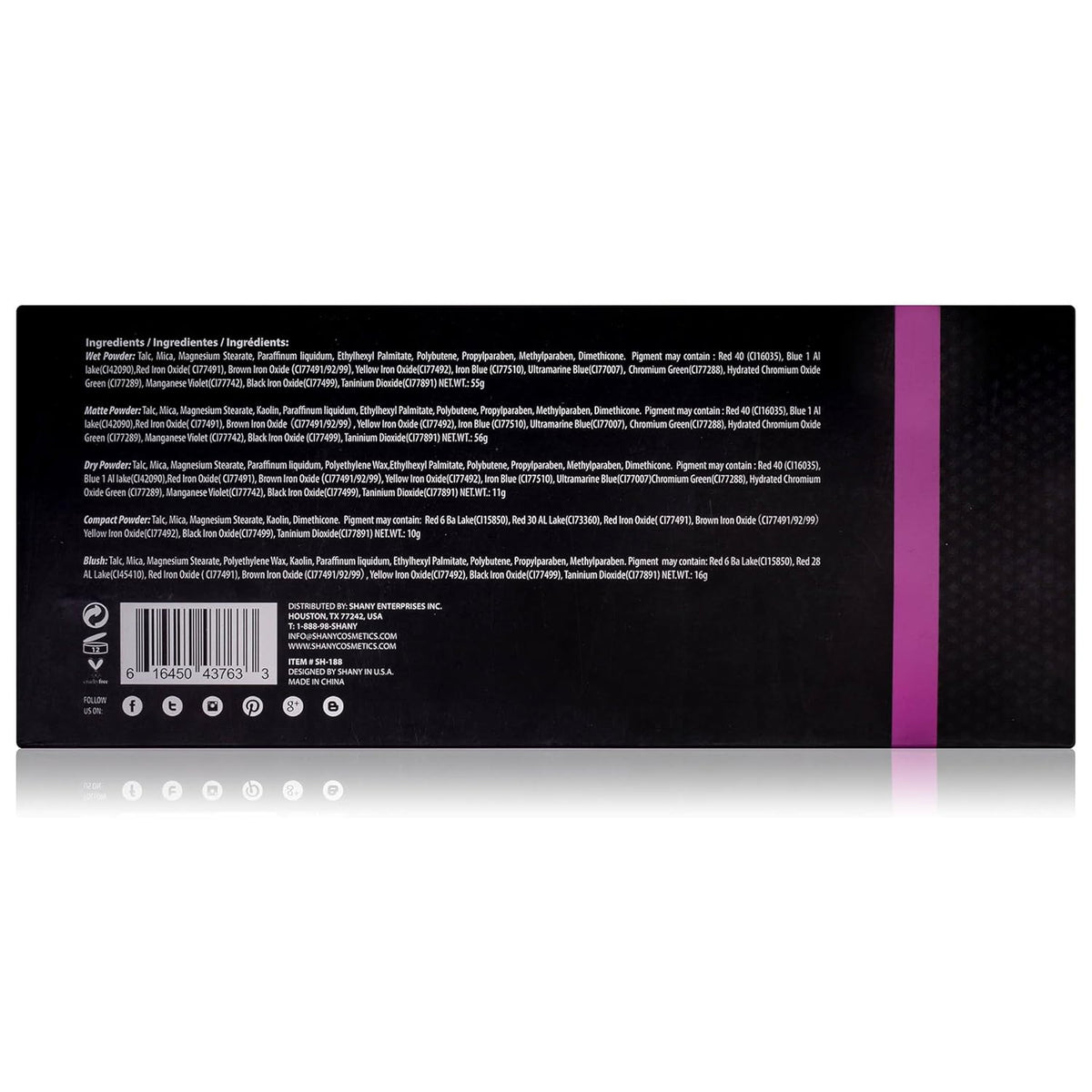 The SHANY Beauty Cliche Makeup Set - All-in-One Makeup Palette with Eyeshadows, Face Powders, and Blushes