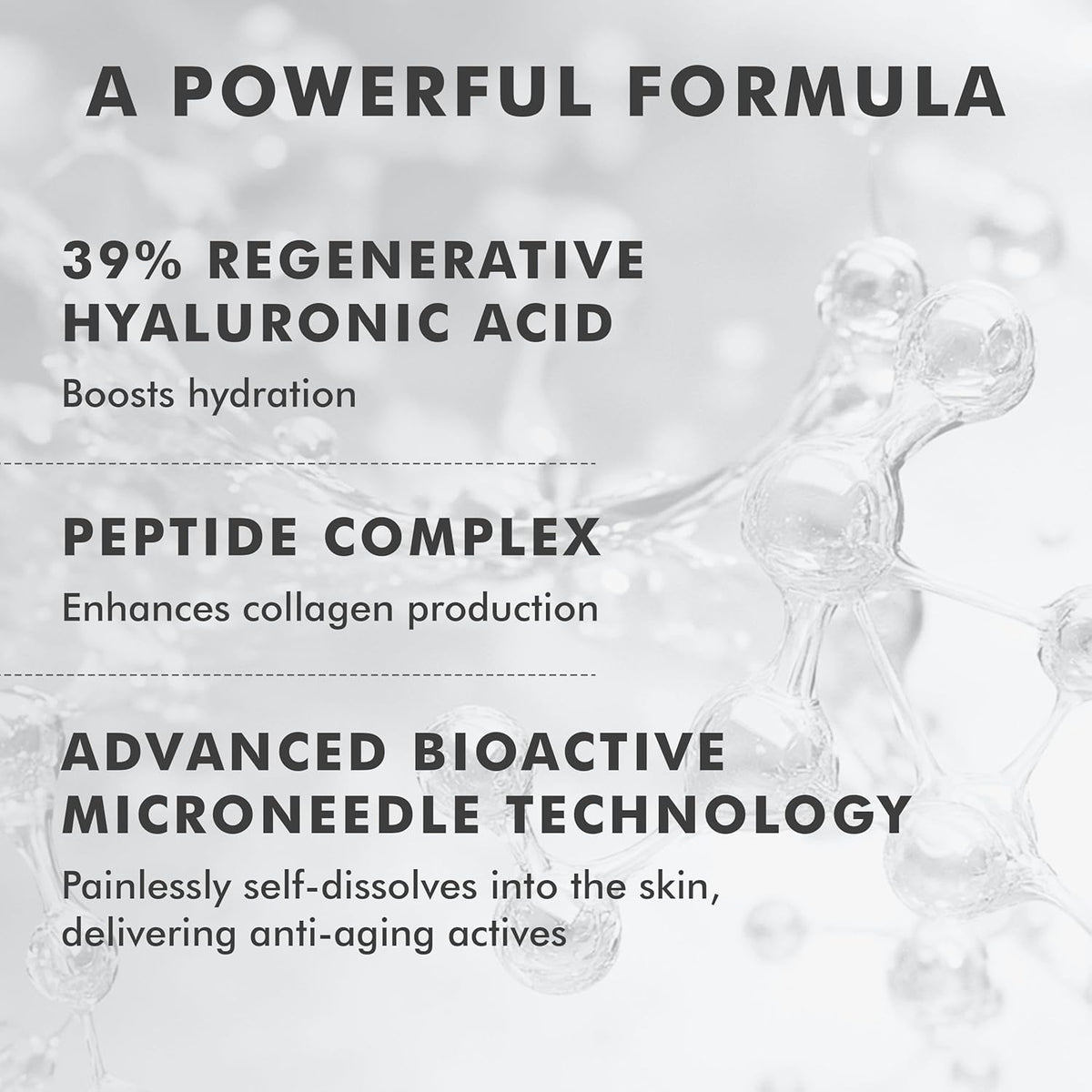 skyn ICELAND Dissolving Microneedle Under Eye Patches with 39% Hyaluronic Acid and Peptides, No Slip Overnight Eye Mask for Fine Lines, Wrinkles and Firming, Vegan, All Skin Types, 8 Pairs