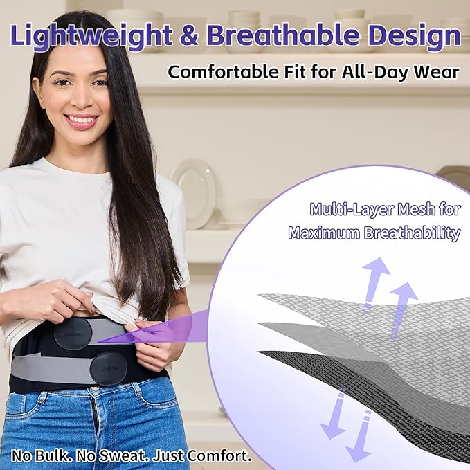 Cordless Heating Pad for Back, Lower Back Pain Relief, Rechargeable Back Massager Lower Back Heating pad with Heat & Lumbar Support Bars, Portable Heating Pad, Gift for Mom & Dad, 59'' Back Brace