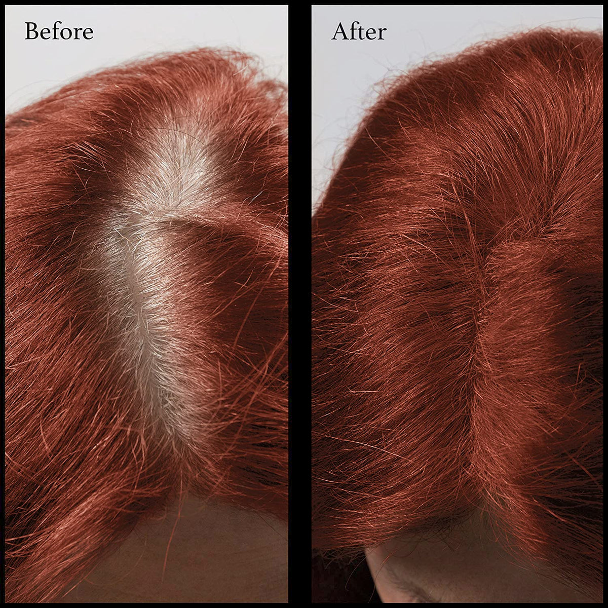 Hair Root Touch Up Powder - Brick Red - 11 True-to-Nature Root Concealer Shades - Longer-Lasting, Zero Fragrance, Talc or Parabens - With Brush