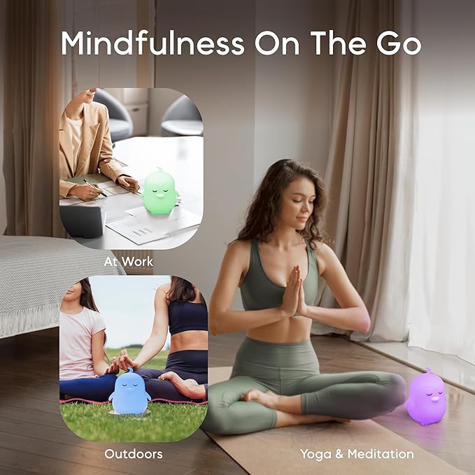 Breathing Pal 'Penny'- Mindfulness Breathing Light, Guided Visual Meditation Breathing Light, Anxiety Relief Items for Calm Down Corner/Meditation/Sleep Aid for Adult&Kid