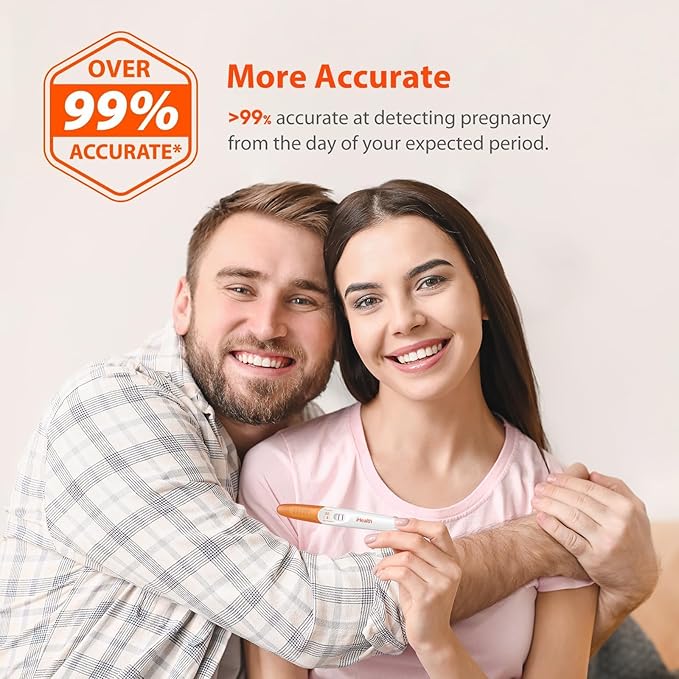 iHealth Early Detection Pregnancy Test, 2-Pack 99% Accurate Home HCG Test Kit, Results 6 Days Sooner with High-Sensitivity 10mIU/mL, Easy Dip & Read Clear Results