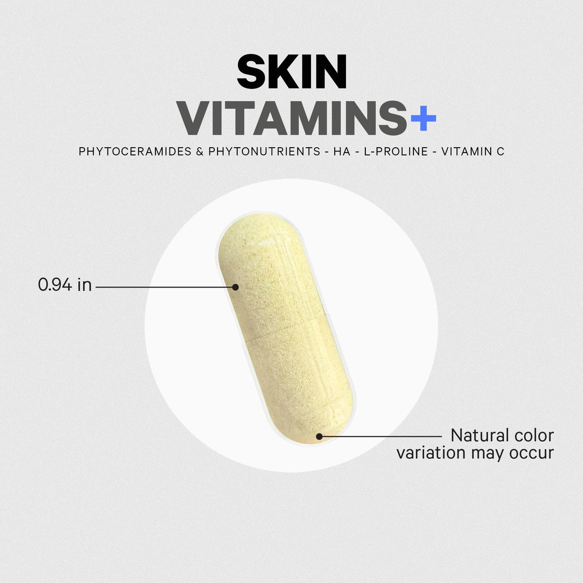 Codeage Skin Vitamins+ with Ceramosides, Dermaval & Hyaluronic Acid – 30 Capsules
