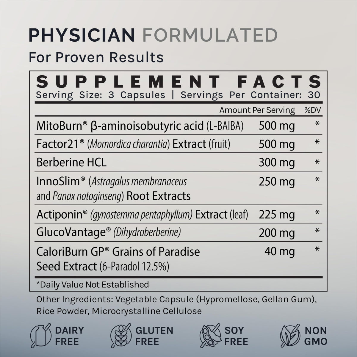 InfiniWell Control - Formulated for Metabolic Health & Energy Support - Unlock Disciplined Metabolic Support - Comprehensive Fomula with Next Generation Berberbine (90 Capsules)