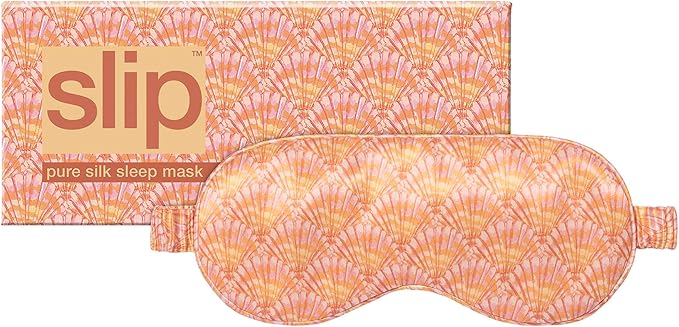 slip Pure Silk Sleep Mask - Nautilus | 100% Mulberry Silk, Ultra Soft & Comfortable | Blocks Light for Restful Sleep, Adjustable Strap for Perfect Fit | Gentle on Skin & Hair, Ideal for Travel & Home