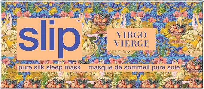 slip Pure Silk Sleep Mask - 100% Pure 22 Momme Mulberry Silk Eye Mask - Comfortable Sleeping Mask with Elastic Band + Pure Silk Filler and Internal Liner, Zodiac Collection: Virgo