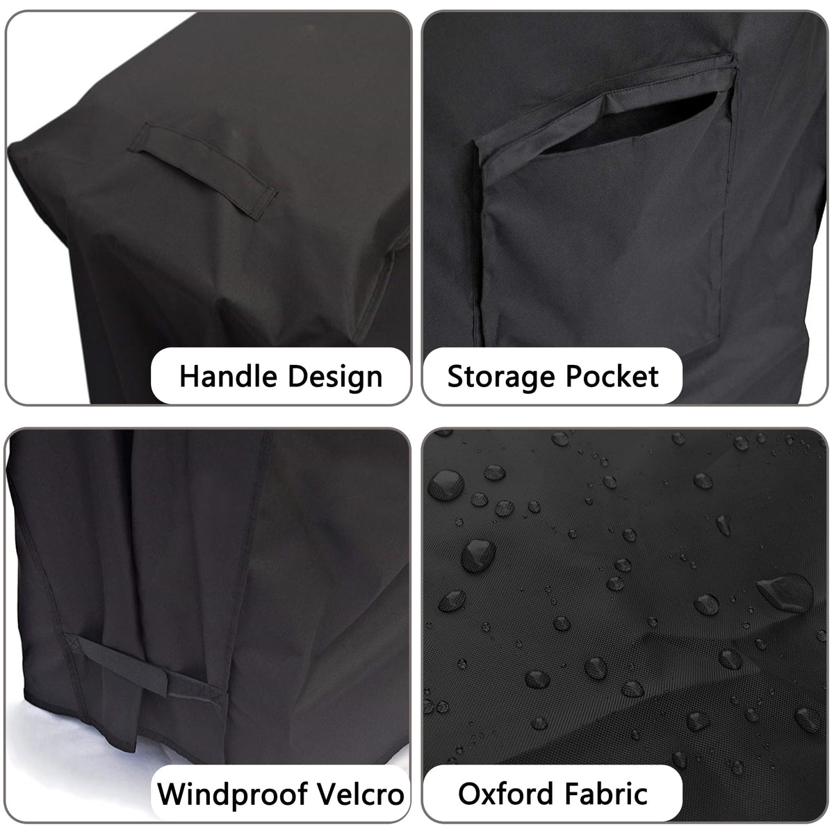 Cooler Cart Cover Waterproof, Universal Patio Cooler Cover for 80-100 Qt Patio Rolling Ice Chest Cart, 600D Oxford Fabric UV-Resistant Outdoor Bar Cart Covers (Black)