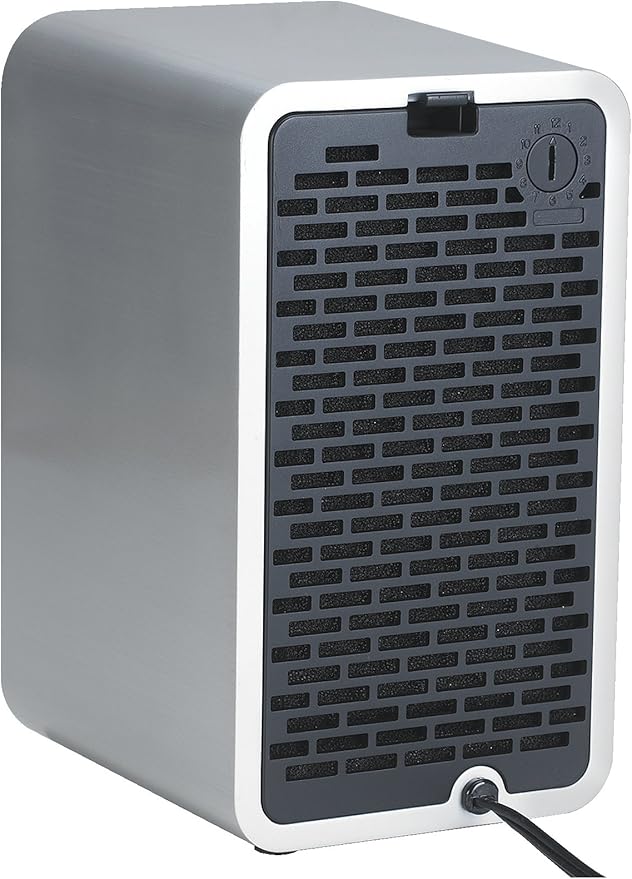 GermGuardian Air Purifier with HEPA Filter, Removes 99.97% of Pollutants, Covers up to 338 Sq. Foot Room in 1 Hr, UV-C Light Helps Reduce Germs, Zero Ozone Verified, 2-Pack, 11", Silver, AC41002PK