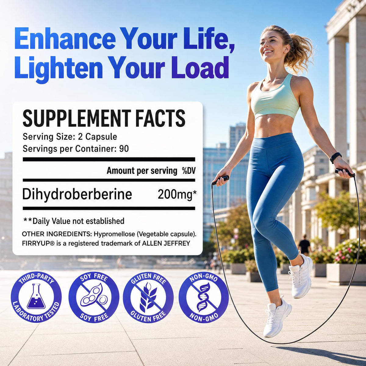 Strmuscle Dihydroberberine Supplement 200mg, Hight Absorption Berberine Supplement for Men & Women - Metabolic & Wellness Support, 180 Capsules