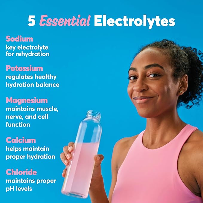Nuun Zero Sugar Hydration Electrolyte Tablets - Sodium, Potassium, Chloride, Calcium, Magnesium, Light & Delicious Fruit Flavors, No Sugar, Gluten Free, Vegan, Raspberry Lemonade (80 Total Servings)