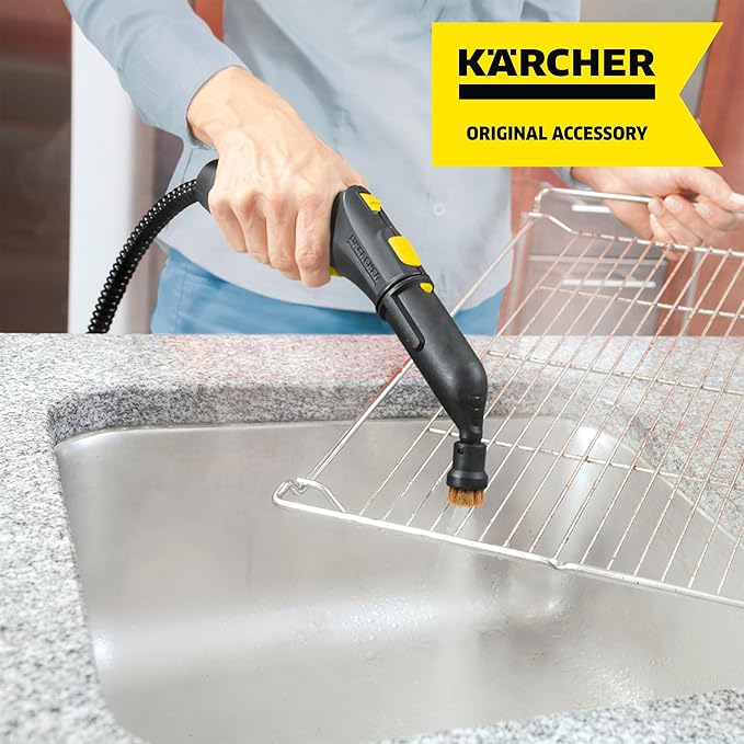 Kärcher Brass Brush Set for Karcher SC3 Steam Cleaner - Dirt, Grimes and Grout Cleaner - 3 Pack