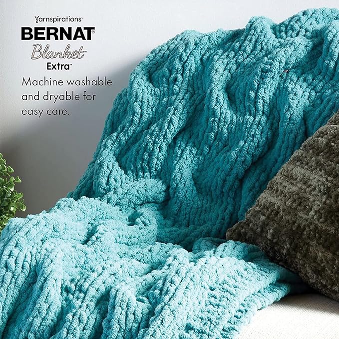 Bernat Blanket Extra Plum Brights Yarn - 2 Pack of 300g/10.5oz - Polyester - 7 Jumbo - 97 Yards - Knitting/Crochet