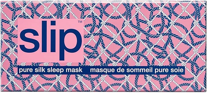 slip Pure Silk Sleep Mask - Yacht Club | 100% Mulberry Silk, Ultra Soft & Comfortable | Blocks Light for Restful Sleep| Gentle on Skin & Hair, Ideal for Travel & Home