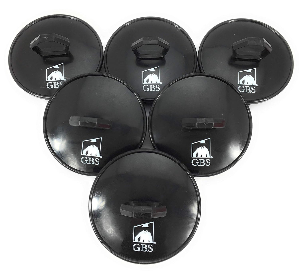 G.B.S Soft Scalp Massage Brush for Women and Men, Black, Pack of 6