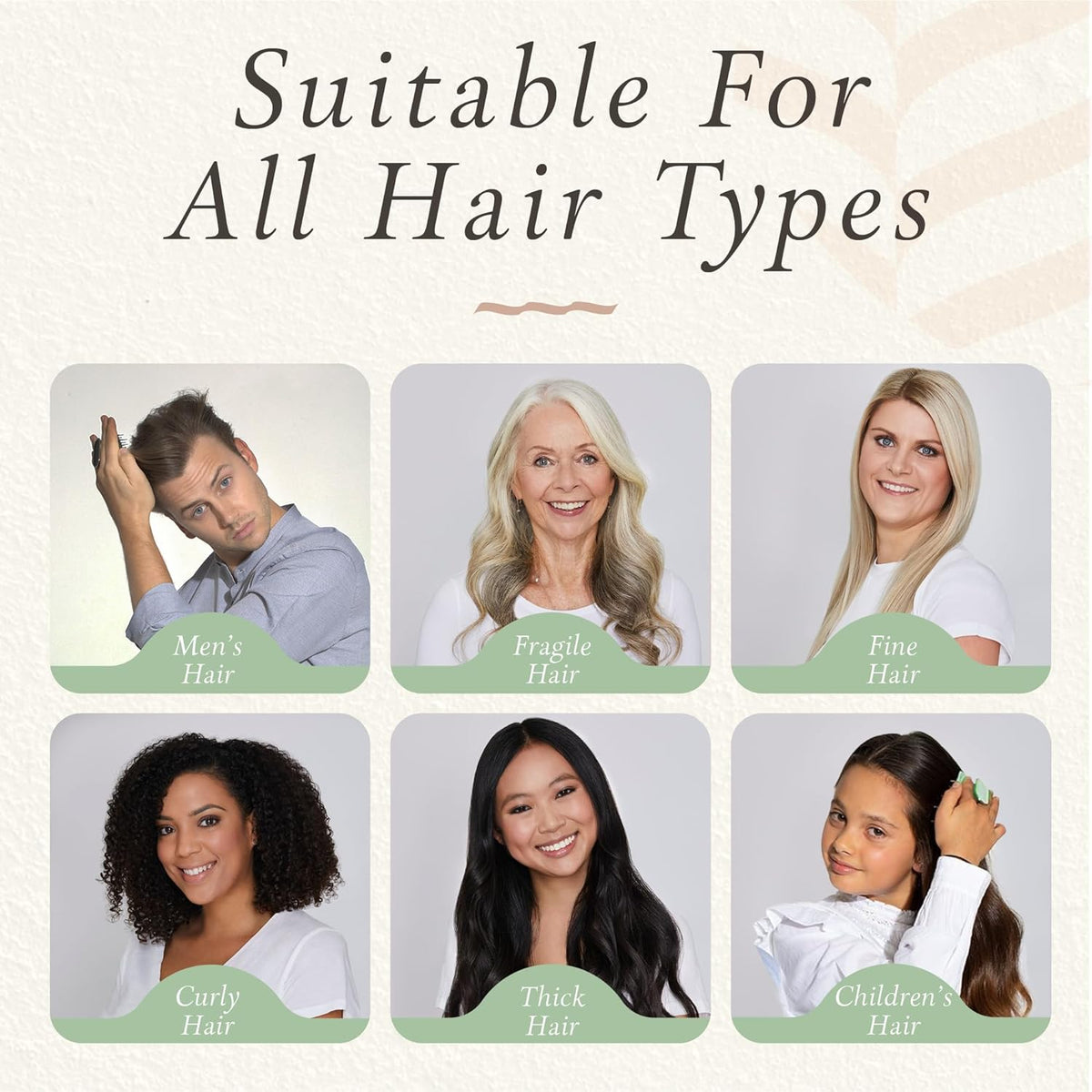 Manta Original Anti-Breakage Hairbrush – Gentle Detangling Brush for Wet & Dry Hair, Flexible Hairbrush for All Types, Healthy Hair Care for Women & Men, Serene Green