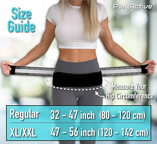 Sacroiliac SI Joint Hip Belt - Lower Back Support Brace for Men and Women Braces Pain Pelvic Trochanter Sciatica Pelvis Lumbar Relief (XL-XXL)
