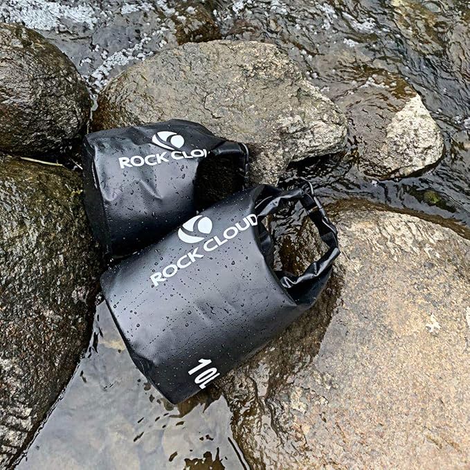 ROCK CLOUD Dry Bag Waterproof 10L Dry Sack for Kayaking Rafting Boating Beach Surfing Swimming Canoe Camping Hiking Fishing Ski, Lake Blue