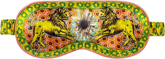 slip Pure Silk Sleep Mask - 100% Pure 22 Momme Mulberry Silk Eye Mask - Comfortable Sleeping Mask with Elastic Band + Pure Silk Filler and Internal Liner, Zodiac Collection: Leo