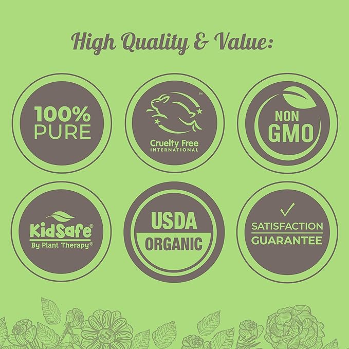 Plant Therapy Organic Atlas Cedarwood Essential Oil 100% Pure, USDA Certified Organic, Undiluted, Natural Aromatherapy for Diffusion, Skin, and Hair, Therapeutic Grade 10 mL (1/3 oz)