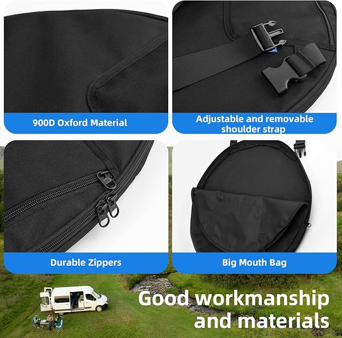 Xxerciz Carry Bag for Privacy Shower Tent Portable Toilet Tent, Lightweight Storage Replacement Bag for Pop Up Pod Changing Room, Camping Essentials Travel Carry Case for Camping Beach (Only Bag)