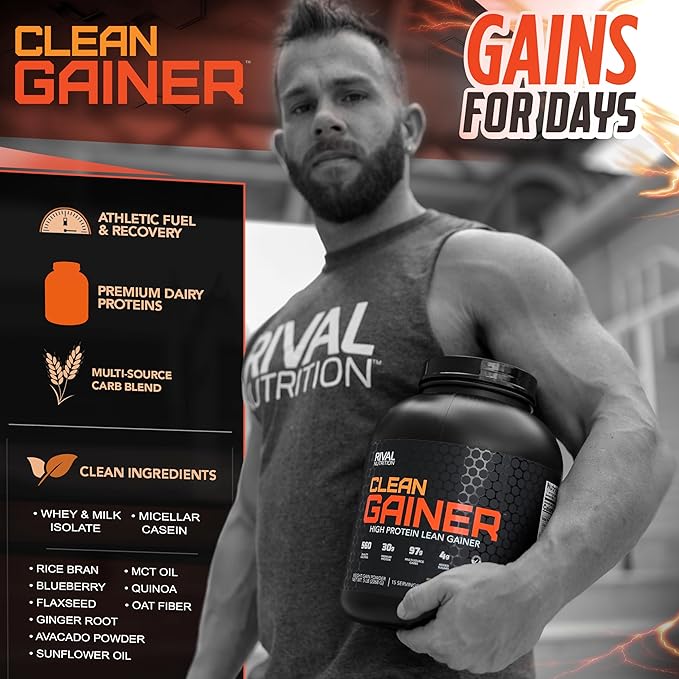 Rival Nutrition Clean Gainer - Chocolate Peanut Butter, 5lbs