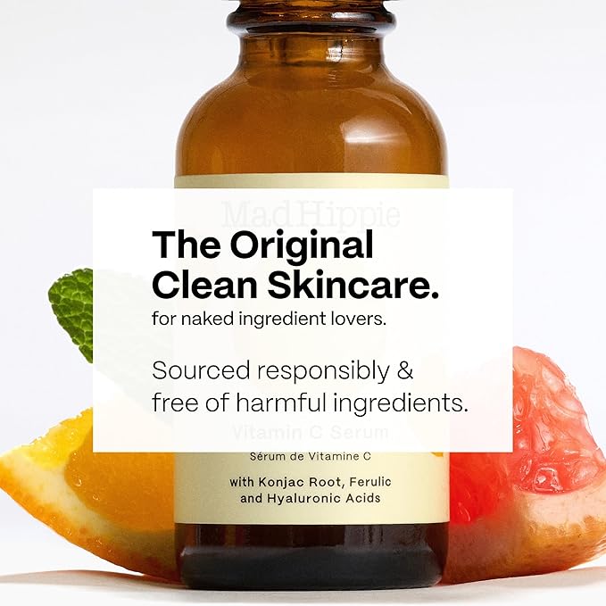 Mad Hippie Springtime Essentials Skin Care Kit – Daily Protective SPF 30+ & Vitamin C Face Serum Wrapped in an Artful Tote Bag with 3 Samples