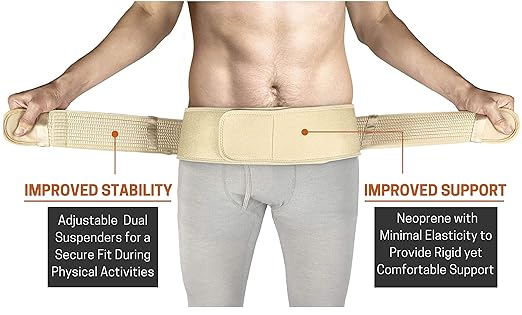 Sacroiliac Hip Belt for Women and Men That Alleviates Sciatic, Pelvic, Lower Back, Leg and Sacral Nerve Pain Caused by Si Joint Dysfunction| Trochanter Brace (Plus, Nude)