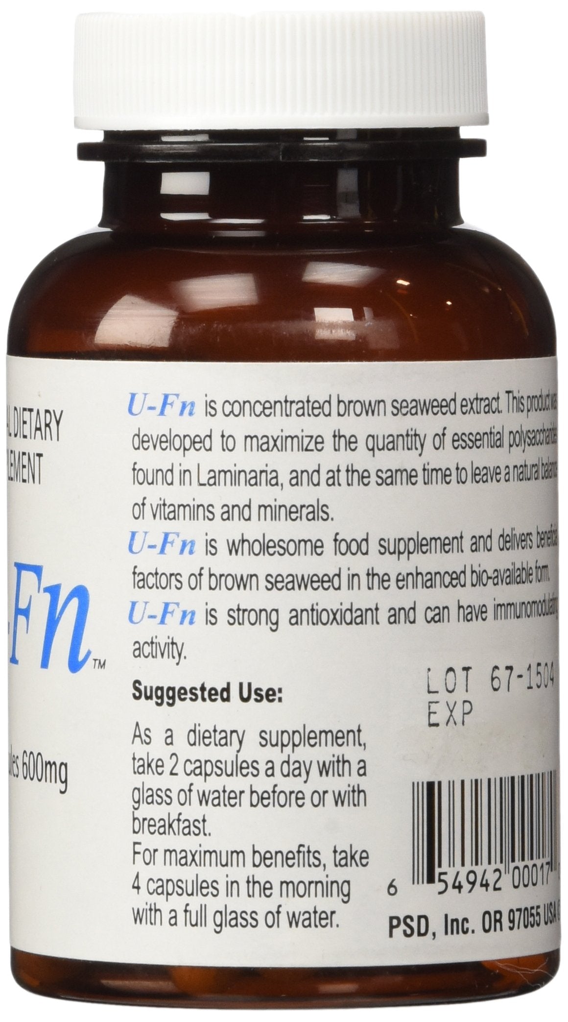 U-Fn U-Fucoidan Extract 60 Caps 600 MG