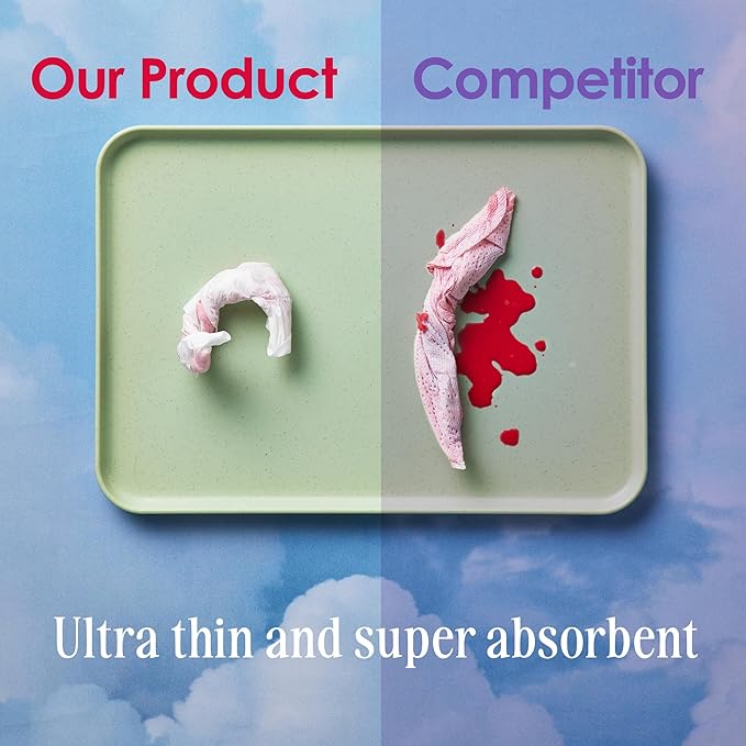 August Overnight Pad with Wings, Overnight Pads for Women and Anyone Who Menstruates, 96 Long Pads with Compostable Wrappers, Toxin Free, Fragrance Free, and Hypoallergenic (6 Boxes of 16)