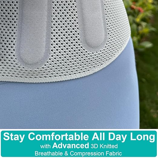 Advanced Back Brace for Lower Back Pain Relief, Fully Adjustable, Breathable and Comfortable Belt for Herniated Disc, Sciatica, Faja Para Lumbar Support for Men and Women Office, Work and Exercise