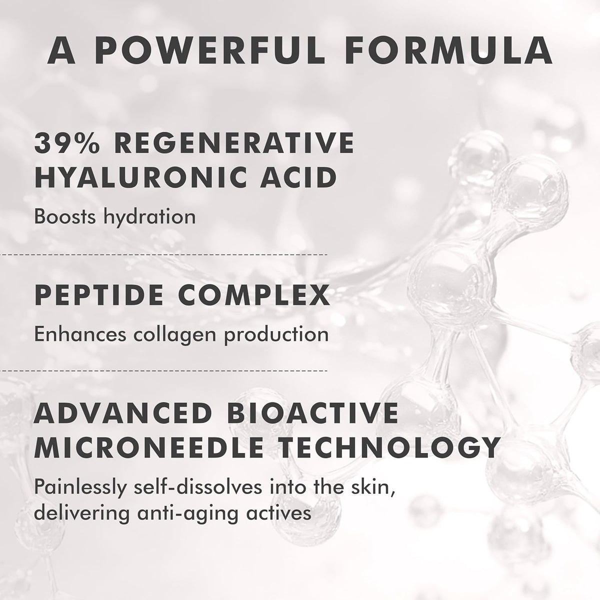skyn ICELAND Dissolving Microneedle Under Eye Patches with 39% Hyaluronic Acid and Peptides, No Slip Overnight Eye Mask for Fine Lines, Wrinkles and Firming, Vegan, All Skin Types, 1 Pair