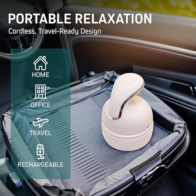First Health Electric Head, Hair & Scalp Massager | Cordless, Rechargeable Handheld Relief for Aches & Pains | Swiveling Massage Heads | 3 Massage Modes, Dual-Direction Head Scalp Massagers
