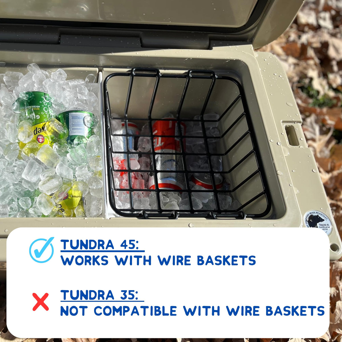 Above Sea Level Ice Pack Divider Compatible with YETI Coolers - Fits YETI Tundra 35/45