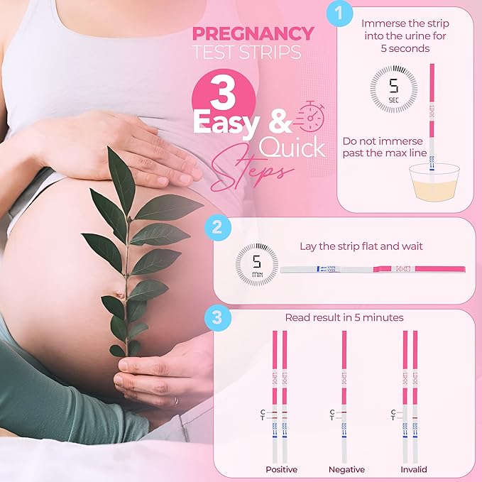 Clinical Guard 100 Ovulation Test Strips and 20 Early Pregnancy Test Strips Combo Rapid HCG Test Fertility Ovulation Predictor Kit (120 Count)