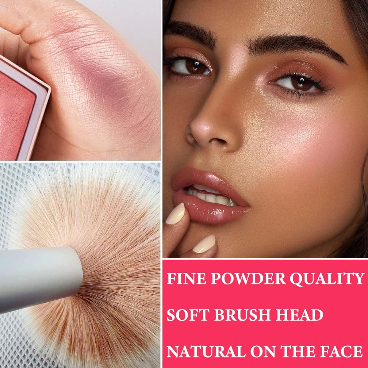 Face Glitter Blush Shimmer Waterproof Highlighter Blusher Powder,Facial Contour Corrector Long Lasting Glitter Illuminator Highlighter Palette Shimmer Highlight Makeup Palette(05#)