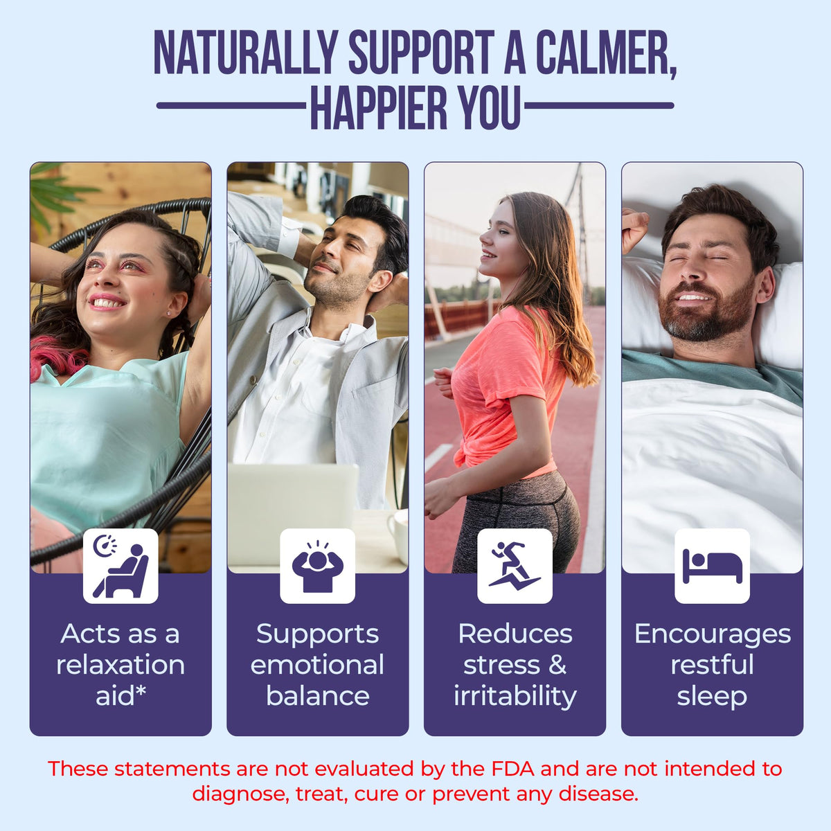 Nature's Nectar Keep Calm with Ashwagandha, GABA & 5-HTP – 60 Capsules