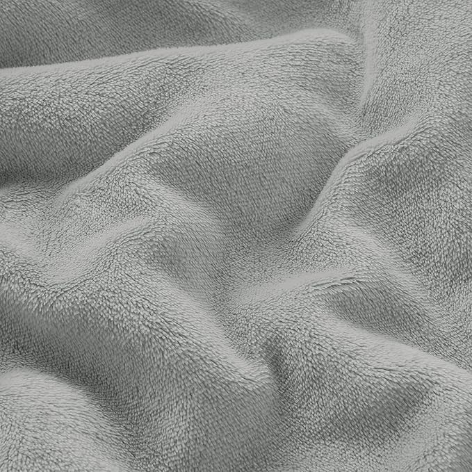 IR Imperial Rooms Silver Sherpa Blankets Queen Size for Bed - Wholesale Bulk Pack of 9 Sherpa Blankets - Soft Fluffy Throw Blanket for Hotels, Guest Bedroom, 90x90 Inches