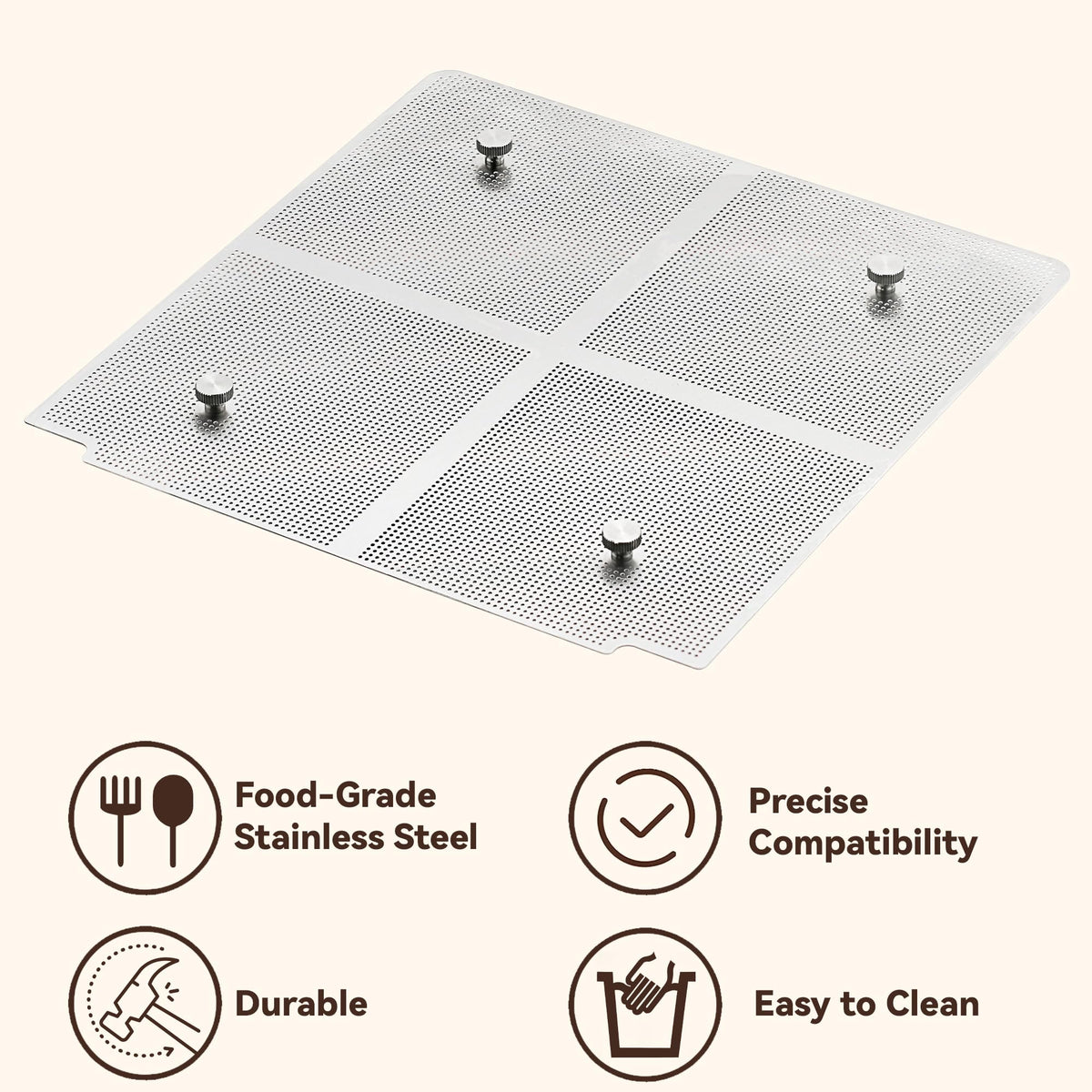 Vekclit Stainless Steel Chassis Strainer Compatible with RTIC Halftime Water Cooler 3 Gallon, Water Cooler Accessory for RTIC 3Gallon Water Cooler