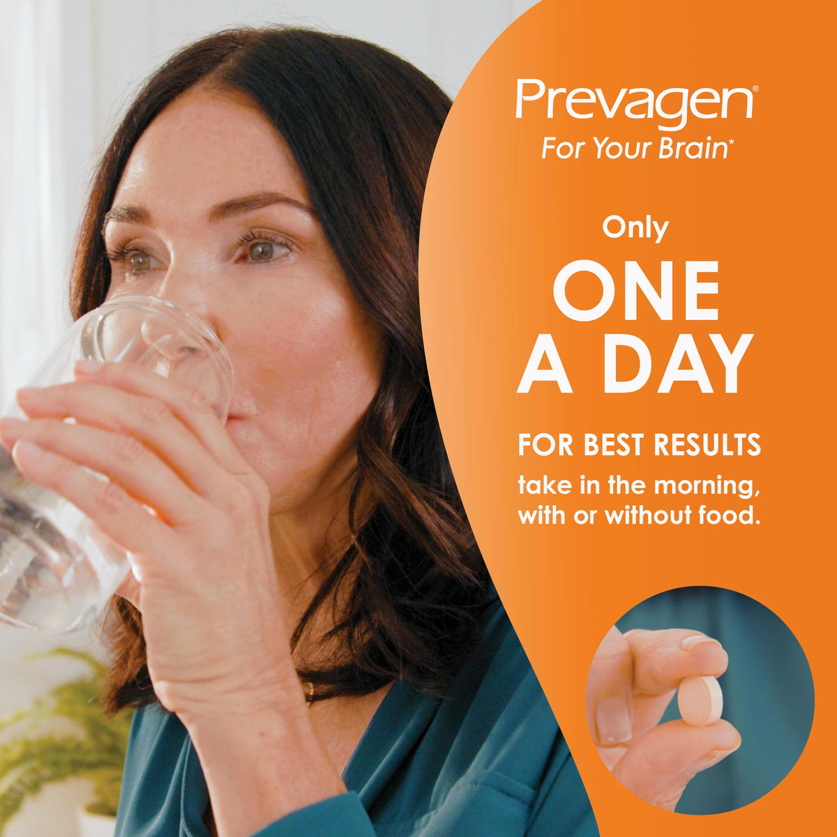 Prevagen Regular Strength Orange Chewables - 90 Tablets (3 Month Supply) | Formulated for Your Brain | 10mg of Apoaequorin Plus Vitamin D3