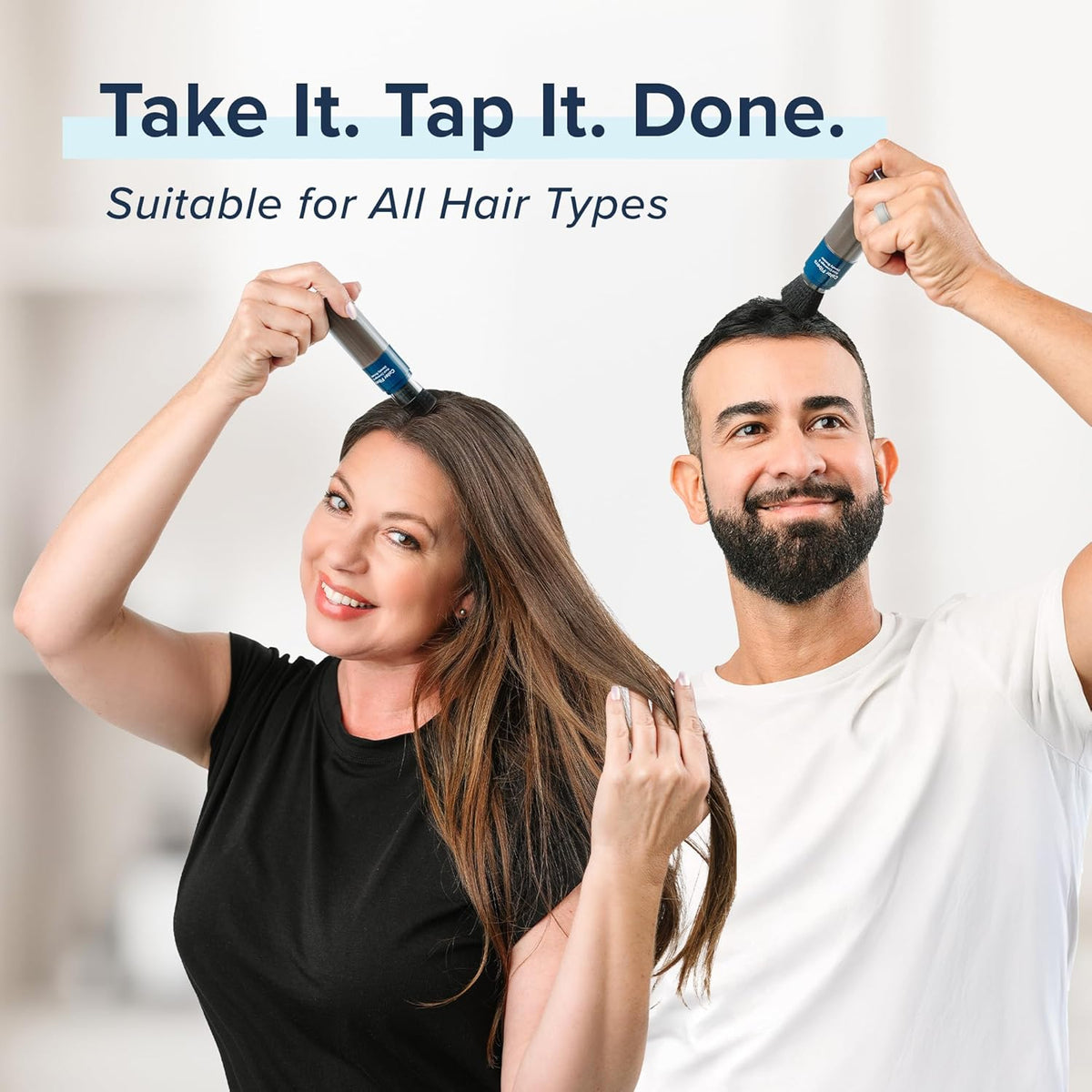 TRUHAIR Color Fibers Root Coverage & Density Booster | Quick-Apply Root Touch Up Hair Color | Natural Color Matching, Hair Cover up to Color Gray Roots - 11 Hair Colors Available (Gray)