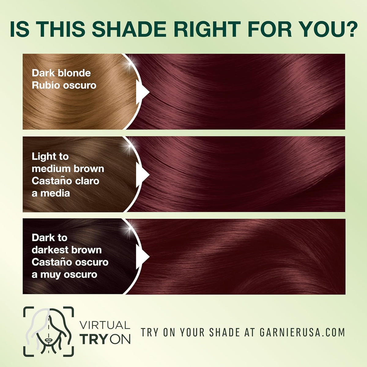 Garnier Hair Color Nutrisse Nourishing Creme, 56 Rich Auburn (Sangria) Permanent Hair Dye, 2 Count (Packaging May Vary)